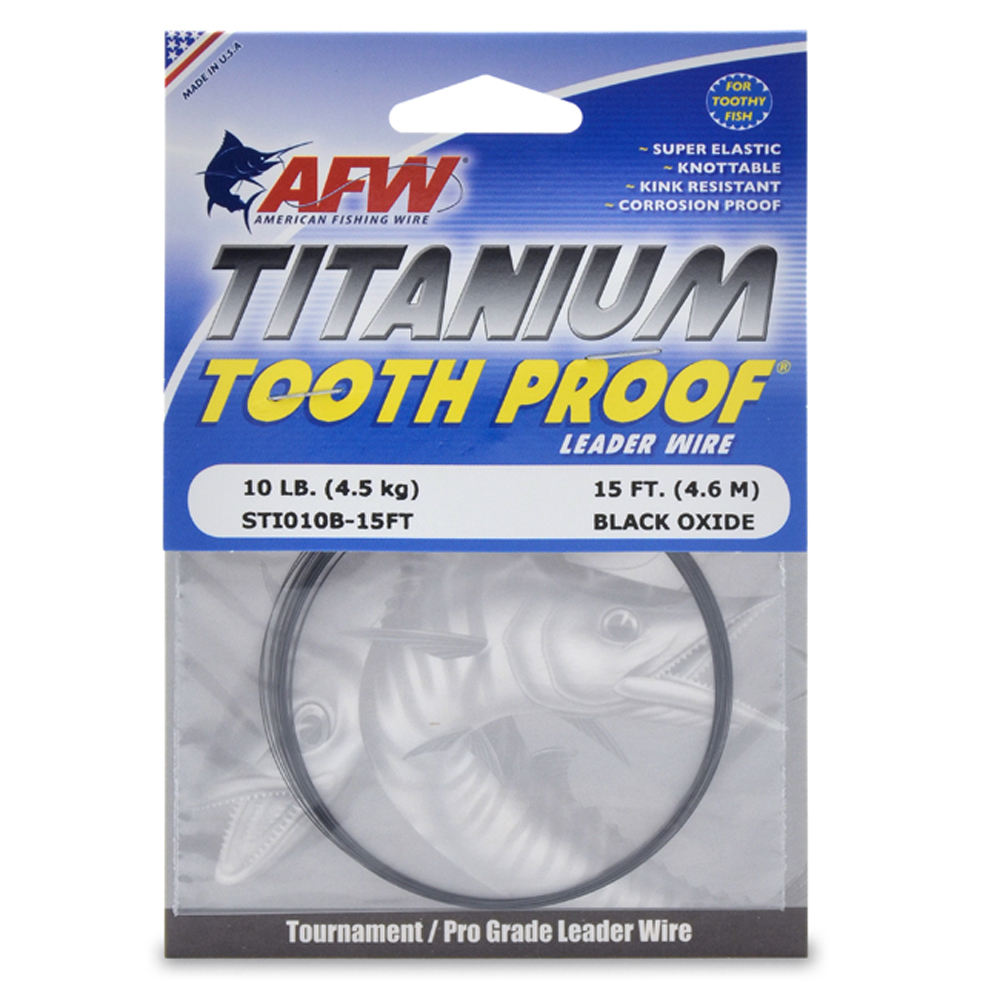 AFW Titanium Tooth Proof Single Strand Leader Wire